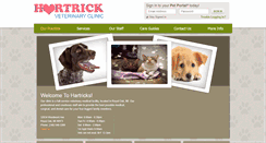 Desktop Screenshot of hartrickveterinaryclinic.com